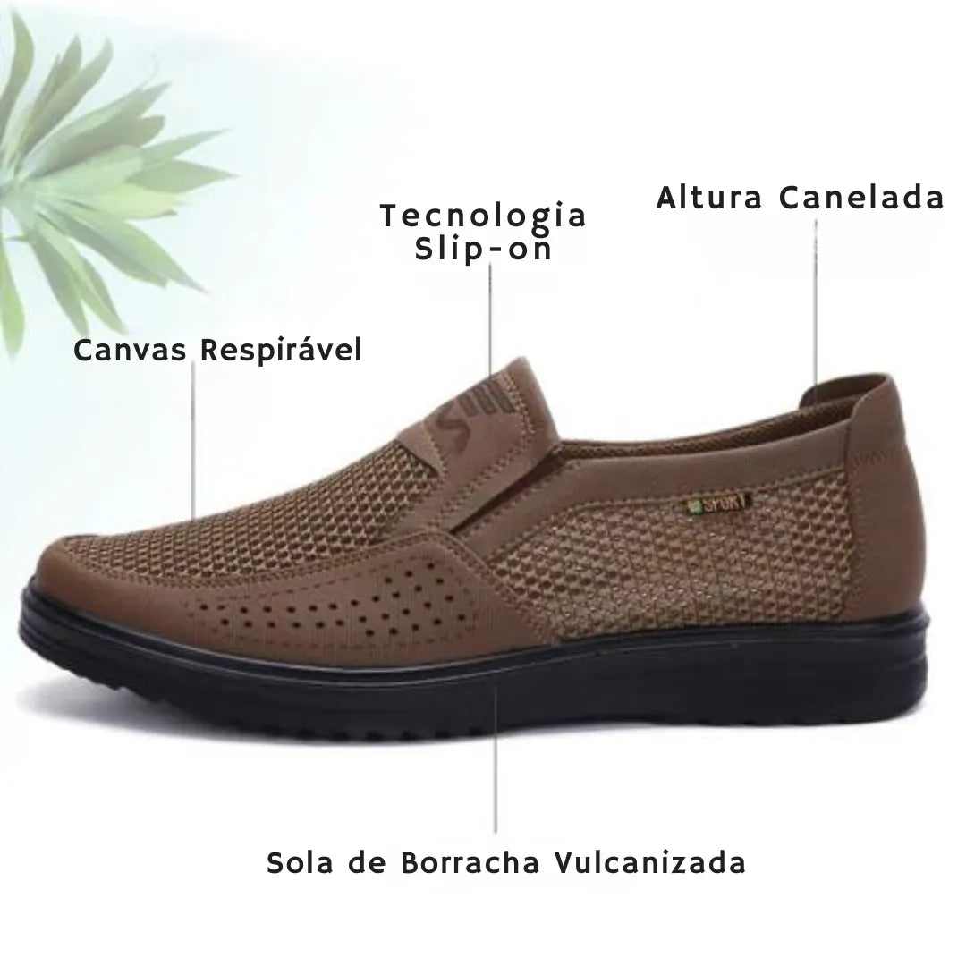 Sapato Mocassim Masculino Leve e Respirável