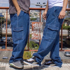 Calça Cargo Larga 6 Bolsos - Estilo Urbano e Conforto