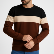 Blusa de Frio Sueter masculino Gola Redonda Manga Longa