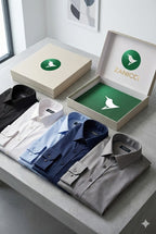 Camisa Social Masculina Slim Fit Manga Longa com Colarinho e Botões - Ideal para Casamento, Trabalho ou Eventos Formais