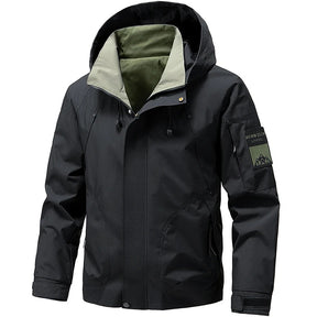 Jaqueta a Prova d’água Masculina com Capuz | Ideal para Chuva, Frio, Neve e Atividades ao Ar Livre