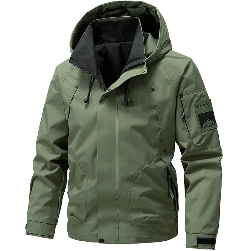 Jaqueta a Prova d’água Masculina com Capuz | Ideal para Chuva, Frio, Neve e Atividades ao Ar Livre