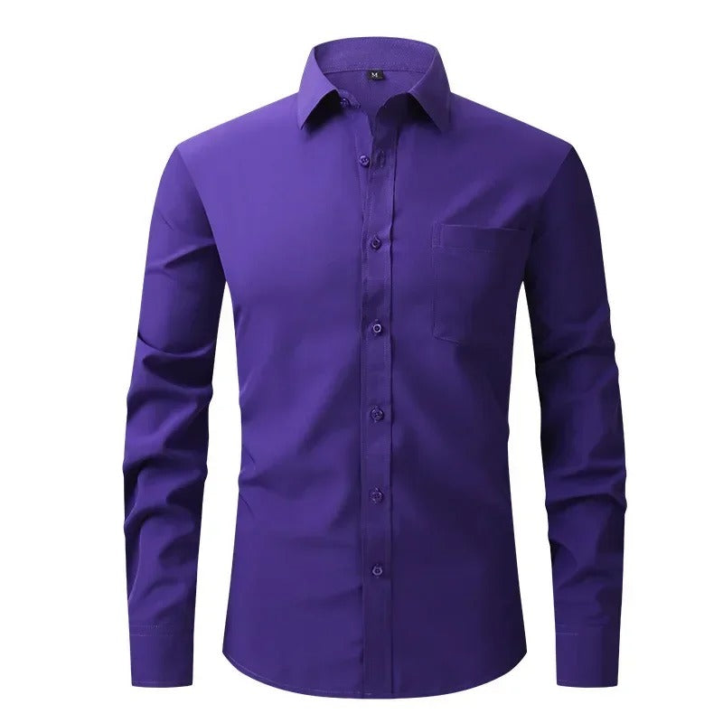Camisa Social Lisa Não Amassa - Passa Fácil