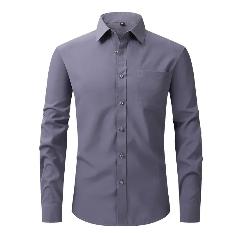 Camisa Social Lisa Não Amassa - Passa Fácil
