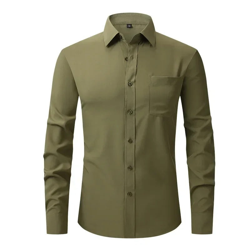 Camisa Social Lisa Não Amassa - Passa Fácil